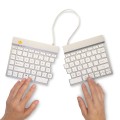 Klawiatura R-Go Tastatur Split Break US-Layout Bluetooth weiĂź - 2987088