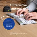 Klawiatura R-Go Tastatur Split Break US-Layout Bluetooth weiĂź - 2987093