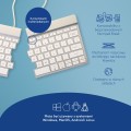 Klawiatura R-Go Tastatur Split Break US-Layout Bluetooth weiĂź - 2987094