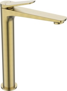 HIGH WASHBASIN MIXER NESTOS BRUSHED GOLD