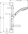 Hansgrohe Croma 100 system prysznicowy Chrom - 2995453