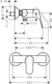 Hansgrohe Focus 1-grebs brusearmatur - 2967761