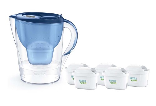 Dzbanek filtrujący Brita Marella XL+5 wkładów MaxtraPro PP (3,5l; niebieski) - 2968197