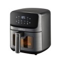 ELDOM FRYTKOWNIC BEZTŁUSZCZOWA FR45 FRITELO 1500W REGULACJA TEMP 80-200°C SZKLANE OKNO W POJEMNIKU DOTYKOWY PANEL STERUJĄCY - 2995605