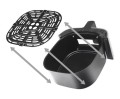ELDOM FRYTKOWNIC BEZTŁUSZCZOWA FR45 FRITELO 1500W REGULACJA TEMP 80-200°C SZKLANE OKNO W POJEMNIKU DOTYKOWY PANEL STERUJĄCY - 2995616