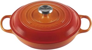 Garnek okrągły Le Creuset Gourmet Professional 30cm piekarnik czerwony