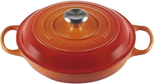 Garnek okrągły Le Creuset Gourmet Professional 30cm piekarnik czerwony - 2995644