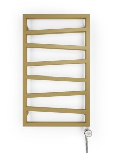 TOWEL HEATER EL. ZIGZAG+MOA ANODIC GOLD