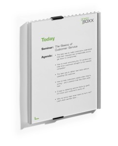 Durable Info Sign Akrylowy, Aluminium Srebrny