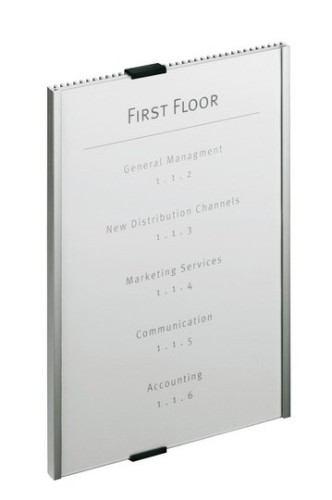 Durable Info Sign Akrylowy, Aluminium Srebrny - 2972116