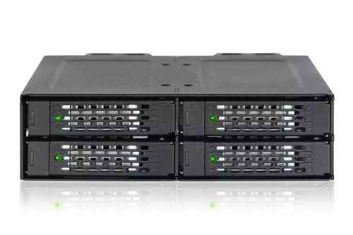 Płyta montażowa IcyDock 4x6.3cm SATAI-III w 1x5.25" HDD/SSD bk - 2973506