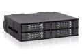 Płyta montażowa IcyDock 4x6.3cm SATAI-III w 1x5.25" HDD/SSD bk - 2973508