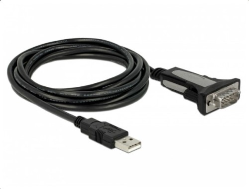 DeLOCK 65962 kabel równoległy Czarny 3 m USB Typu-A DB-9 - 3002435