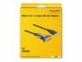 DeLOCK 65962 kabel równoległy Czarny 3 m USB Typu-A DB-9 - 3002434