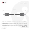 CLUB3D CAC-2501 kabel Thunderbolt 1 m 120 Gbit/s Czarny - 3002448