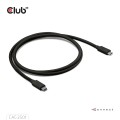 CLUB3D CAC-2501 kabel Thunderbolt 1 m 120 Gbit/s Czarny - 3002451