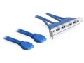 DeLOCK 2 x USB 3.0 19-pin - 4 x USB 3.0-A - 3002441