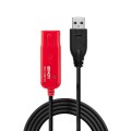 Lindy 42923 kabel USB USB 2.0 30 m USB A Czarny, Czerwony - 2996859