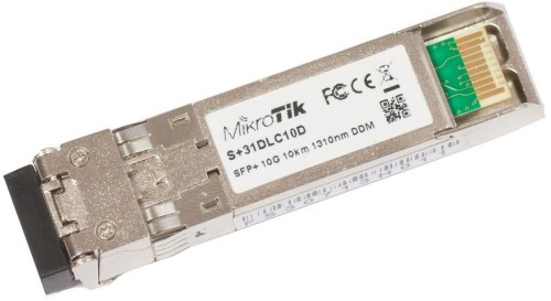 Mikrotik S+31DLC10D moduł przekaźników sieciowych Swiatłowód 10000 Mbit/s SFP+ 1310 nm - 3002702
