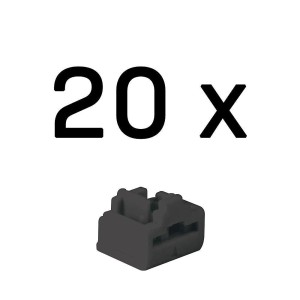 Lindy 47892 bloker portów Blokada portu RJ-45 Czarny Kopolimer akrylonitrylo-butadieno-styrenowy (ABS) 20 szt.