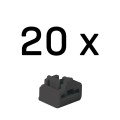 Lindy 47892 bloker portów Blokada portu RJ-45 Czarny Kopolimer akrylonitrylo-butadieno-styrenowy (ABS) 20 szt. - 2975965