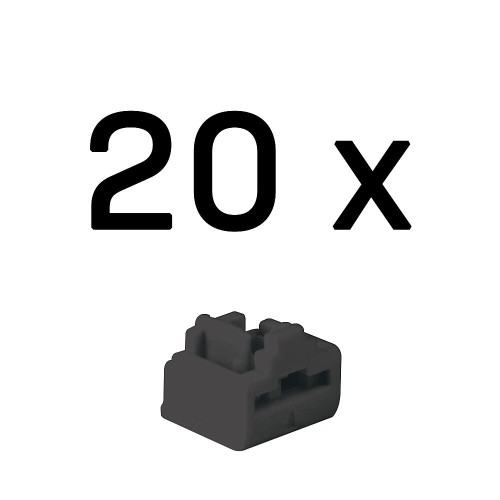 Lindy 47892 bloker portów Blokada portu RJ-45 Czarny Kopolimer akrylonitrylo-butadieno-styrenowy (ABS) 20 szt. - 2975968