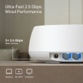 TP-Link DECO BE25(3-PACK) siatkowy system wi-fi Dual-band (2.4 GHz/5 GHz) Wi-Fi 7 (802.11be) Biały 2 Wewnętrzny - 2976215