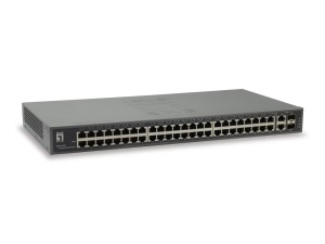 Przełącznik LevelOne FGU-5021 - Niezarządzalny - 48 x 10/100 + 2 x Combo Gigabit SFP - Możliwość montażu w szafie