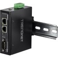Brama przemysłowa TRENDnet TI-M12 - 100Mb LAN, RS-232, RS-485, Modbus, RS-442 - DC - Możliwość montażu na ścianie / szynie DIN - Zgodny z TAA - 2976479