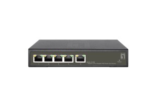 5-portowy gigabitowy przełącznik PoE Smart Lite - 802.3at/af PoE - 4 wyjścia PoE - Budżet mocy 60 W PoE (GES-2105P)