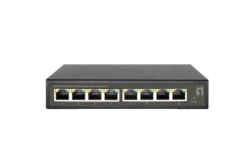 LevelOne GES-2108 przełącznik sieciowy Zarządzany L2 Gigabit Ethernet (10/100/1000) Czarny - 2976286