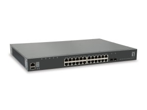 LevelOne GTL-2881 przełącznik sieciowy Zarządzany L3 Gigabit Ethernet (10/100/1000) Szary