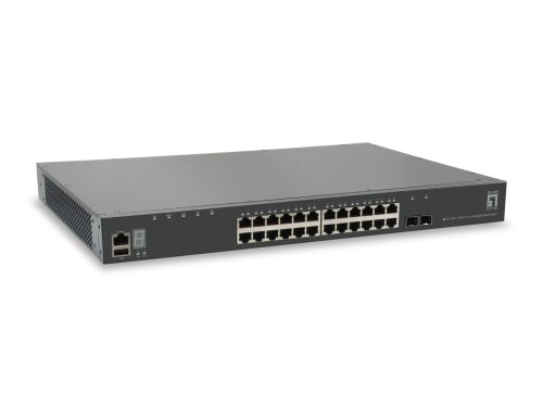 LevelOne GTL-2881 przełącznik sieciowy Zarządzany L3 Gigabit Ethernet (10/100/1000) Szary - 2976498