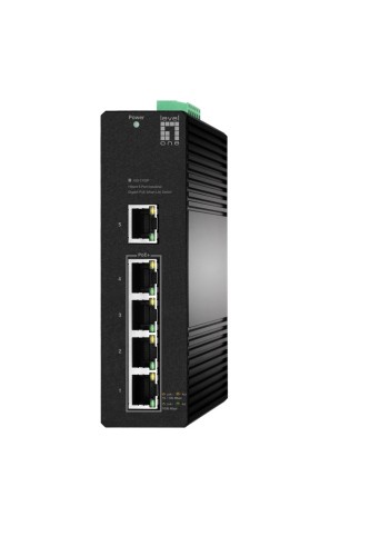Przełącznik LevelOne Hilbt Industr. PoE+ 5-portowy 60W 1Gbps - 2976465