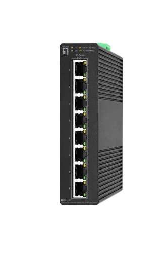 Przełącznik LevelOne Hilbt Industrial PoE+ 8-portowy 120 W 1 Gb/s - 2976538