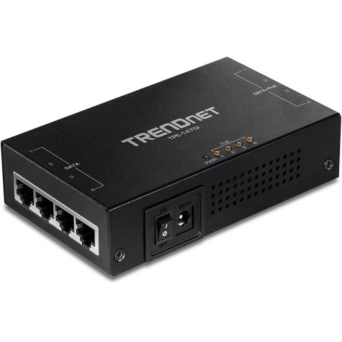 Wtryskiwacz TRENDnet POE+ 65W 4-portowy - 2976572