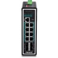 Przełącznik przemysłowy TRENDnet 12Port Gbit zarządzany L2+ PoE+ Metal - 2976758