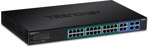 Przełącznik TRENDnet 28 portów zarządzalny Gbit PoE+ 370W WebSmart 19" - 2976847