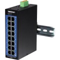 TRENDnet TI-G160I - switch - zarządzany - 16 x 10/100/1000 - możliwość montażu na szynie DIN - DC - 2976704