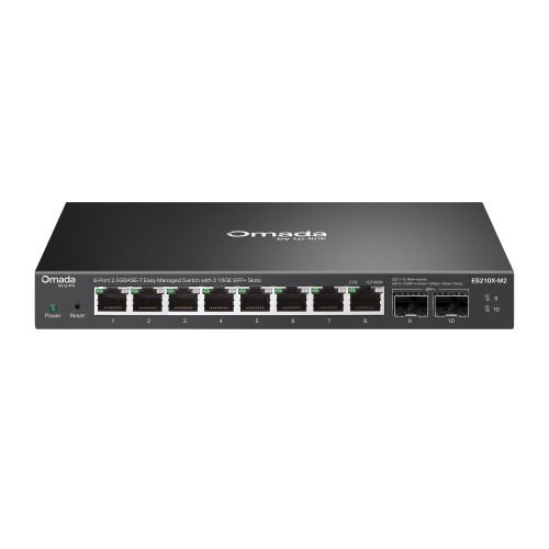 TP-Link ES210X-M2 przełącznik sieciowy Zarządzany 2.5G Ethernet (100/1000/2500) Montaż na biurku/ścianie Czarny - 3019161