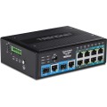 Trendnet TI-BG104 przełącznik sieciowy Nie zarządzany Gigabit Ethernet (10/100/1000) Obsługa PoE Czarny - 2976990