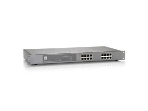 LevelOne FEP-1612 przełącznik sieciowy Nie zarządzany Fast Ethernet (10/100) Obsługa PoE Szary