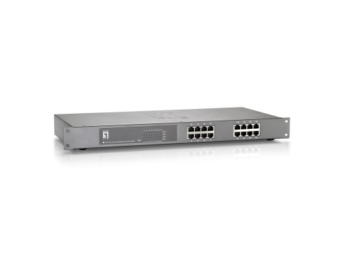 LevelOne FEP-1612 przełącznik sieciowy Nie zarządzany Fast Ethernet (10/100) Obsługa PoE Szary - 2976926