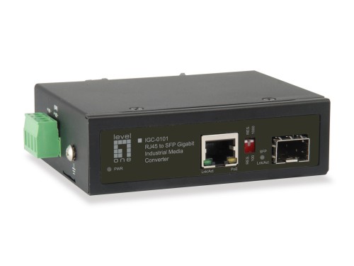LevelOne IGC-0101 - Media konwerter - GigE - 10Base-T, 100Base-TX, 1000Base-T, 1000Base-X - RJ-45 / SFP (mini-GBIC) - 2977919