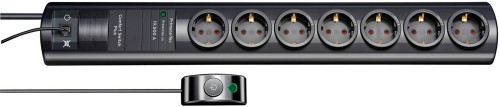 Listwa przeciwprzepięciowa Brennenstuhl Primera-Tec 3500W, 7 gniazd, 2.0m, Niemcy - 3009319