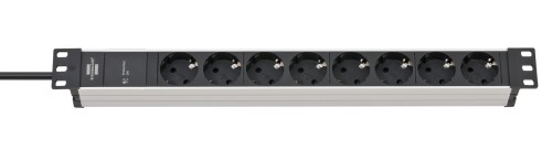 Brennenstuhl - SS 19.500A - Alu-Line - Listwa zasilająca 8-drożna, 2m - 2978700