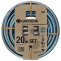 Gardena 18931-20 wąż ogrodowy 20 m Nad ziemią Plastik, Termoplastyczny elastomer Czarny, Niebieski, Szary - 2981387