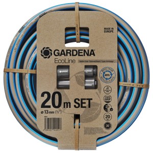 Gardena 18931-20 wąż ogrodowy 20 m Nad ziemią Plastik, Termoplastyczny elastomer Czarny, Niebieski, Szary
