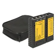 DeLOCK 86107 tester kabli sieciowych Czarny, Żółty