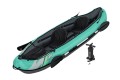 Bestway 65052 / 24 kajak sportowy 2 os. Czarny, Zielony, Szary, Miętowy Kopolimer akrylonitrylo-butadieno-styrenowy (ABS), Nylon, Poliester, Polipropylen (PP), Polichlorek winylu (PVC) Nadmuchiwany ka - 2997786